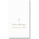 White Pearl Cross Caspari Guest Towels Image 3 of 4
